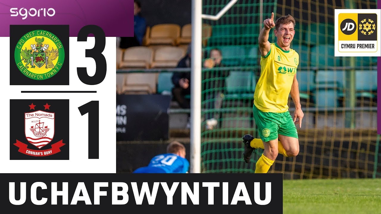 Uchafbwyntiau | Highlights: Caernarfon 3-1 Cei Connah | JD Cymru Premier