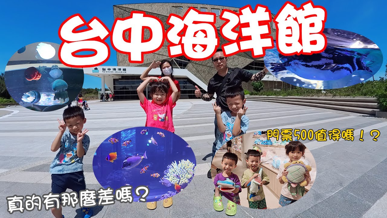 【孟敬E家】2025台中海洋館—中部最大「沈浸式海洋館」首座室內濕地，企鵝、魟魚、水母、鯊魚、小丑魚可愛海洋生物看到High卻負評超多？真的有那麼差嗎...門票500值得嗎！？