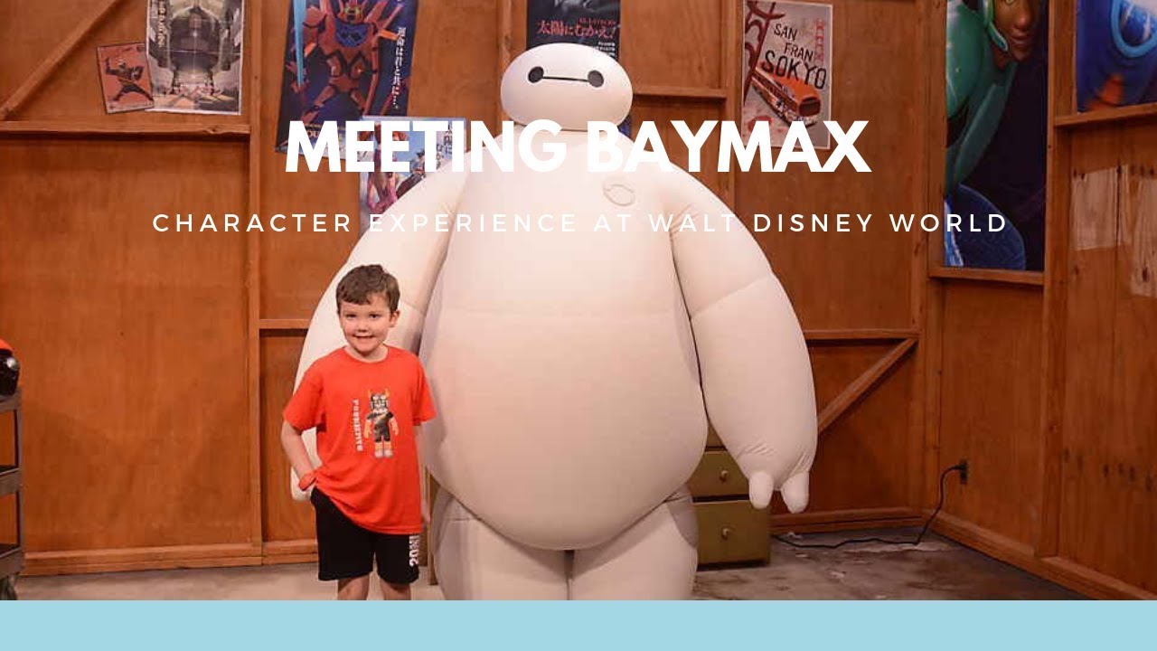 Meeting Baymax from Big Hero 6 at EPCOT in Walt Disney World