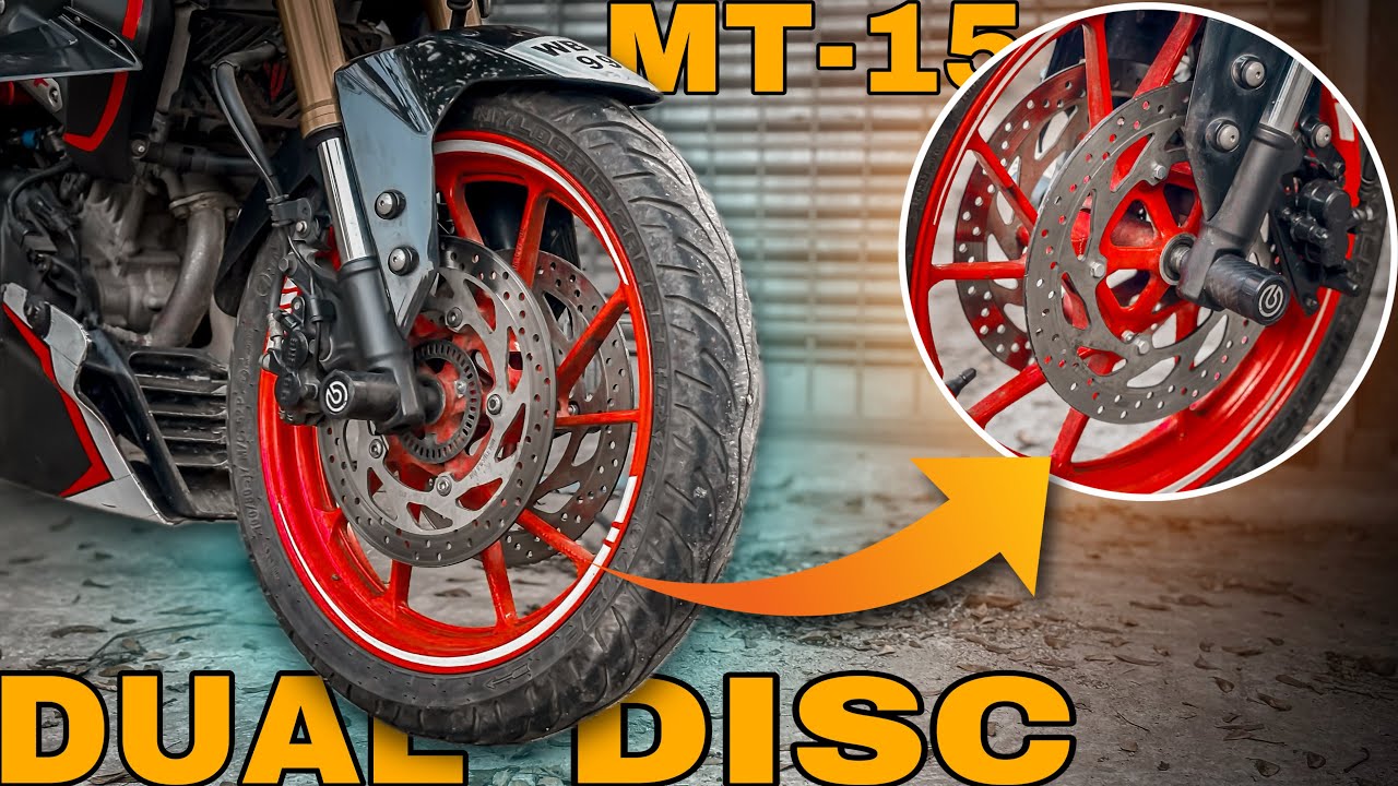 Dual Disc Modification On MT15 😍 ||  Best Modification For MT15 🤯 || @Som Mondal