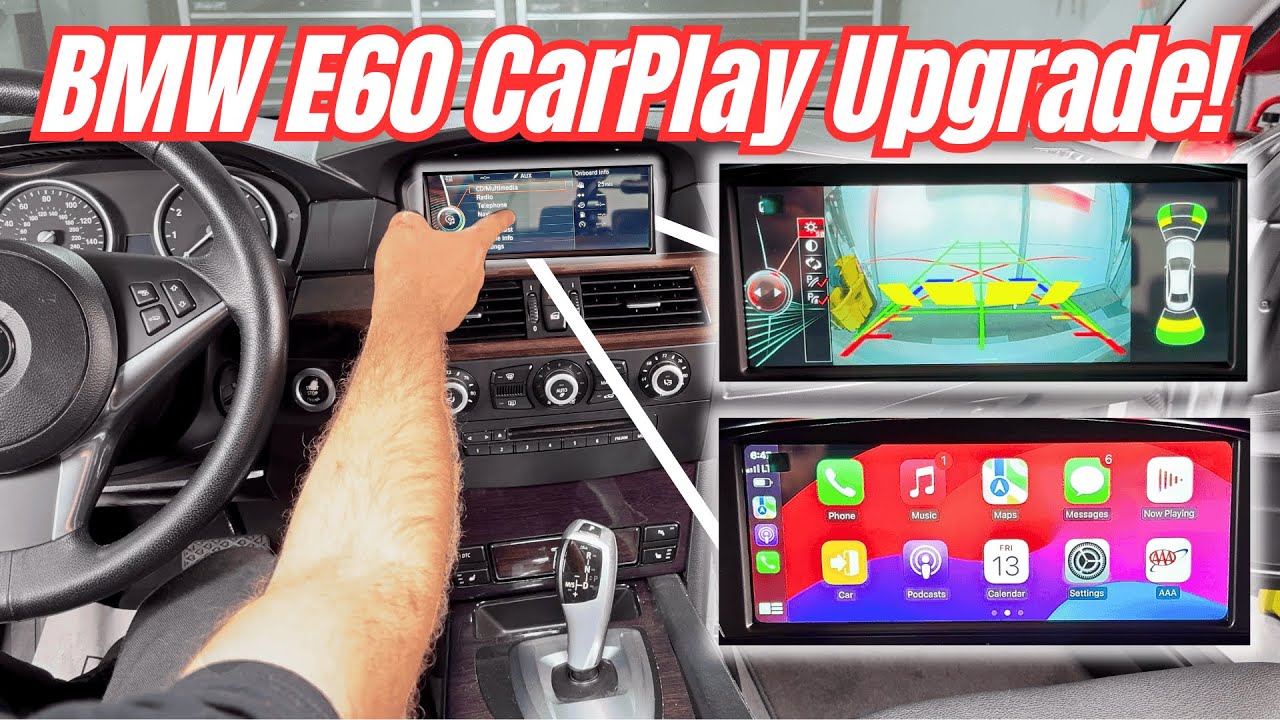 E60 Touchscreen CarPlay Upgrade w/ Camera!