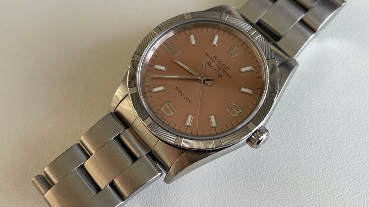 Rolex Air-King 14010 2004 Salmon Dial 34mm Everyday Swiss Luxury Automatic Watch (First Impressions)