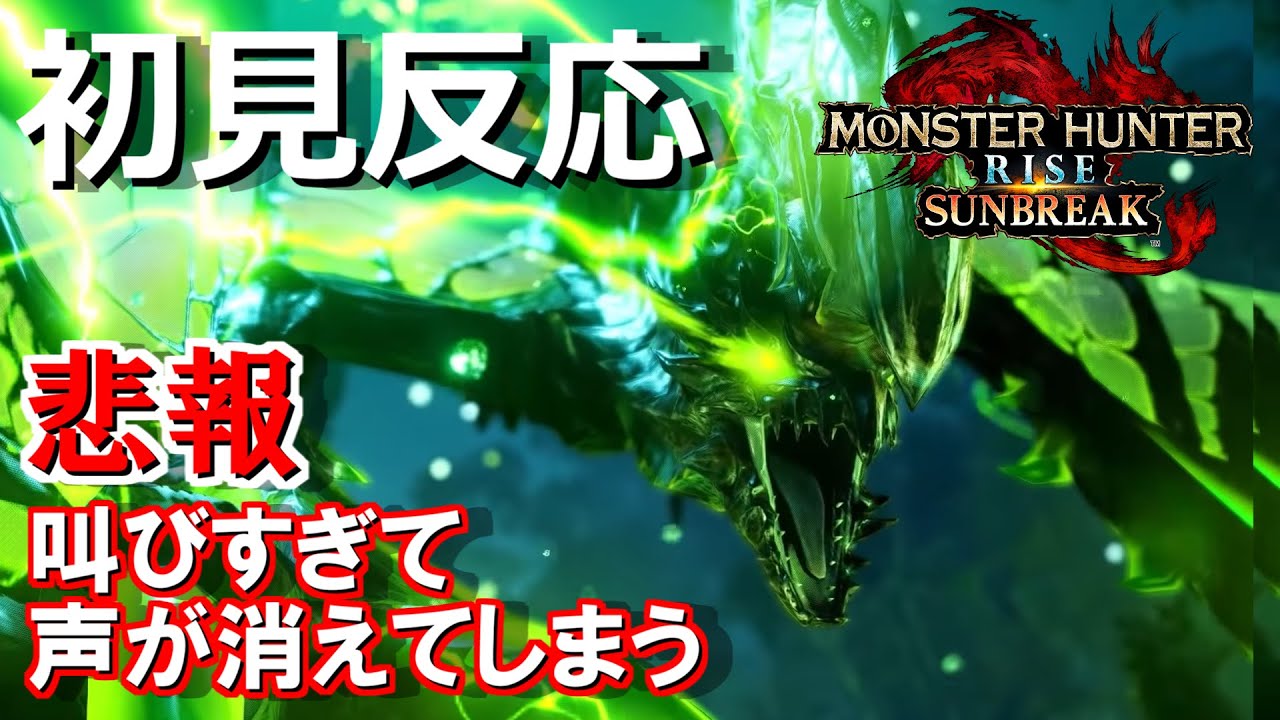 【初見反応】ライゼクス参戦で叫びすぎて声が消えた男　【モンハンライズ サンブレイク/スペシャルプログラム】
