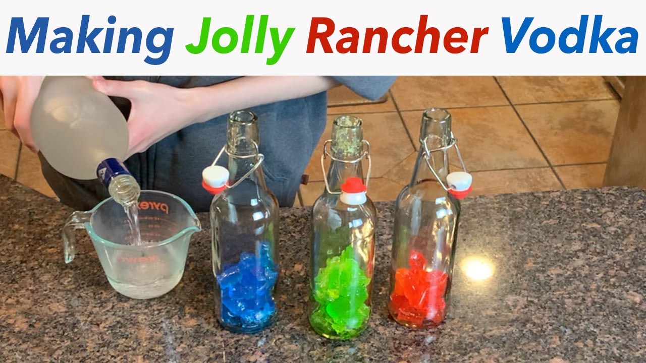 Jolly Rancher Vodka - EASY TO MAKE! Homemade Infusions. GREAT HOLIDAY GIFTS (21+)