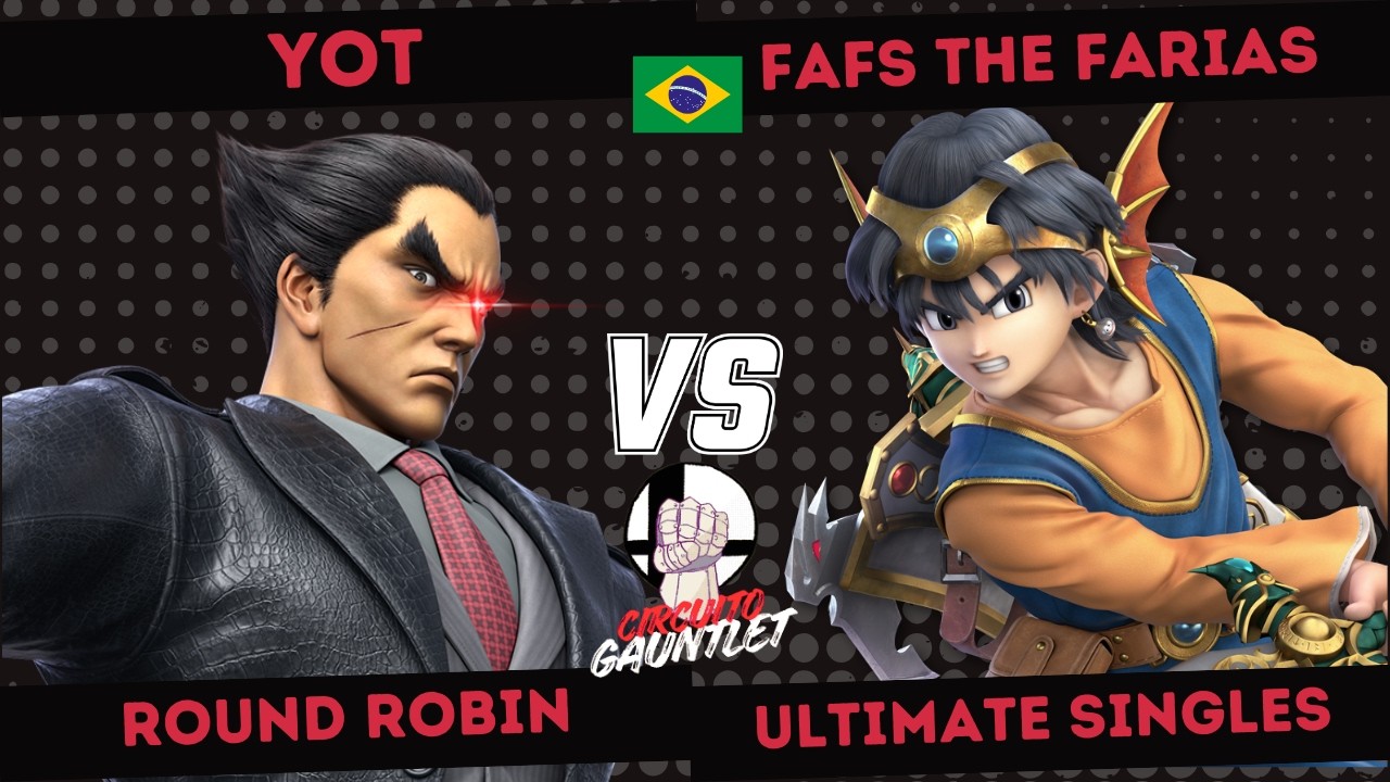 SMASH GAUNTLET #1 - Yot (Kazuya) vs. Fafs the Farias (Hero) - SSBU BRASIL Smash Ultimate