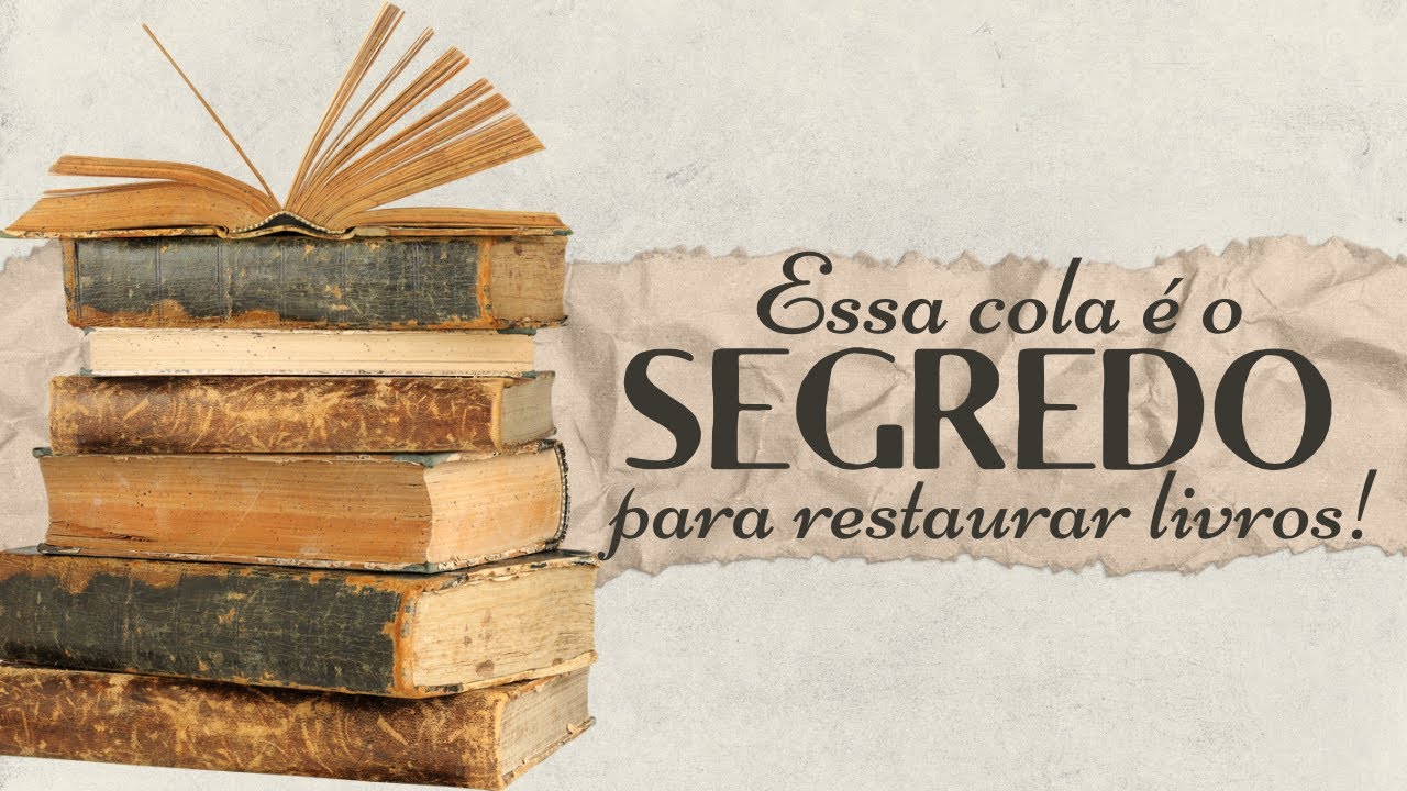 Essa cola é o segredo para restaurar livros! 
