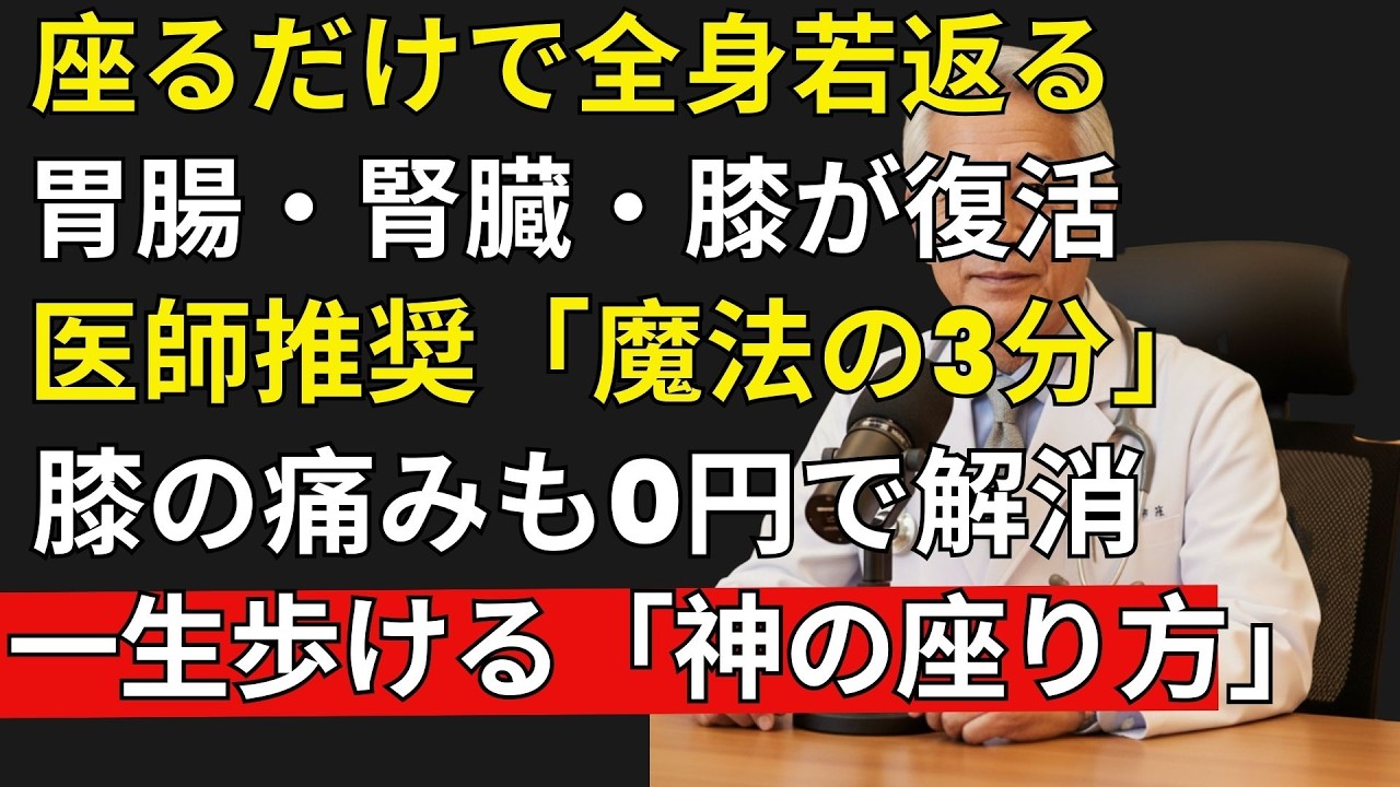 毎日1分座るだけ！1時間のランニングより効果的？伝統の「長寿座り」で膝若返り| 高齢者の健康