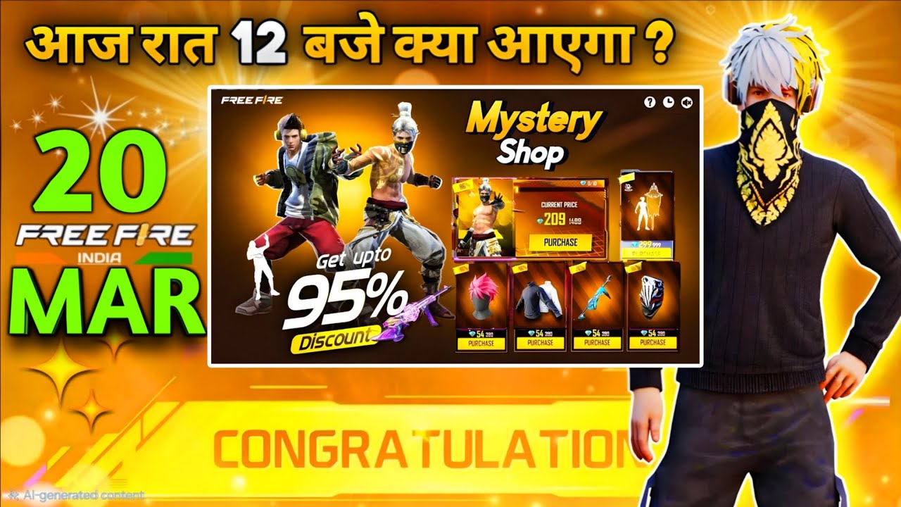 20 March 2026 | FREE FIRE NEW EVENT | UPCOMING UPDATE IN FREE FIRE | TONIGHT UPDATE OF FREE FIRE