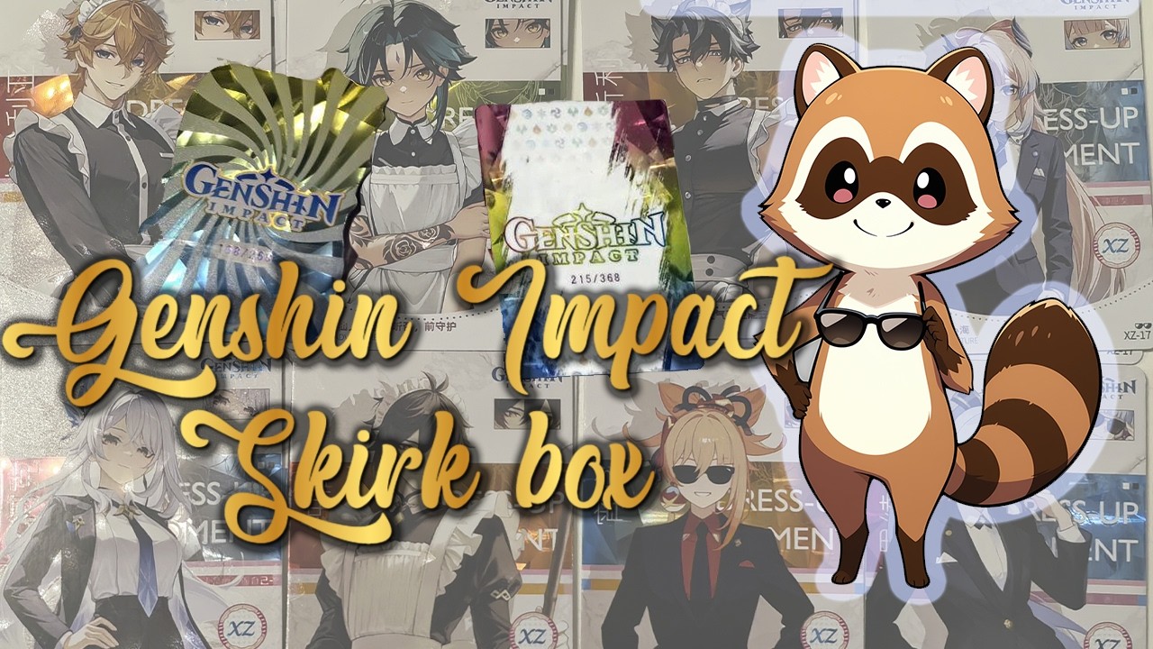Распаковка коллекционных карт: Genshin Impact суприм Скирк