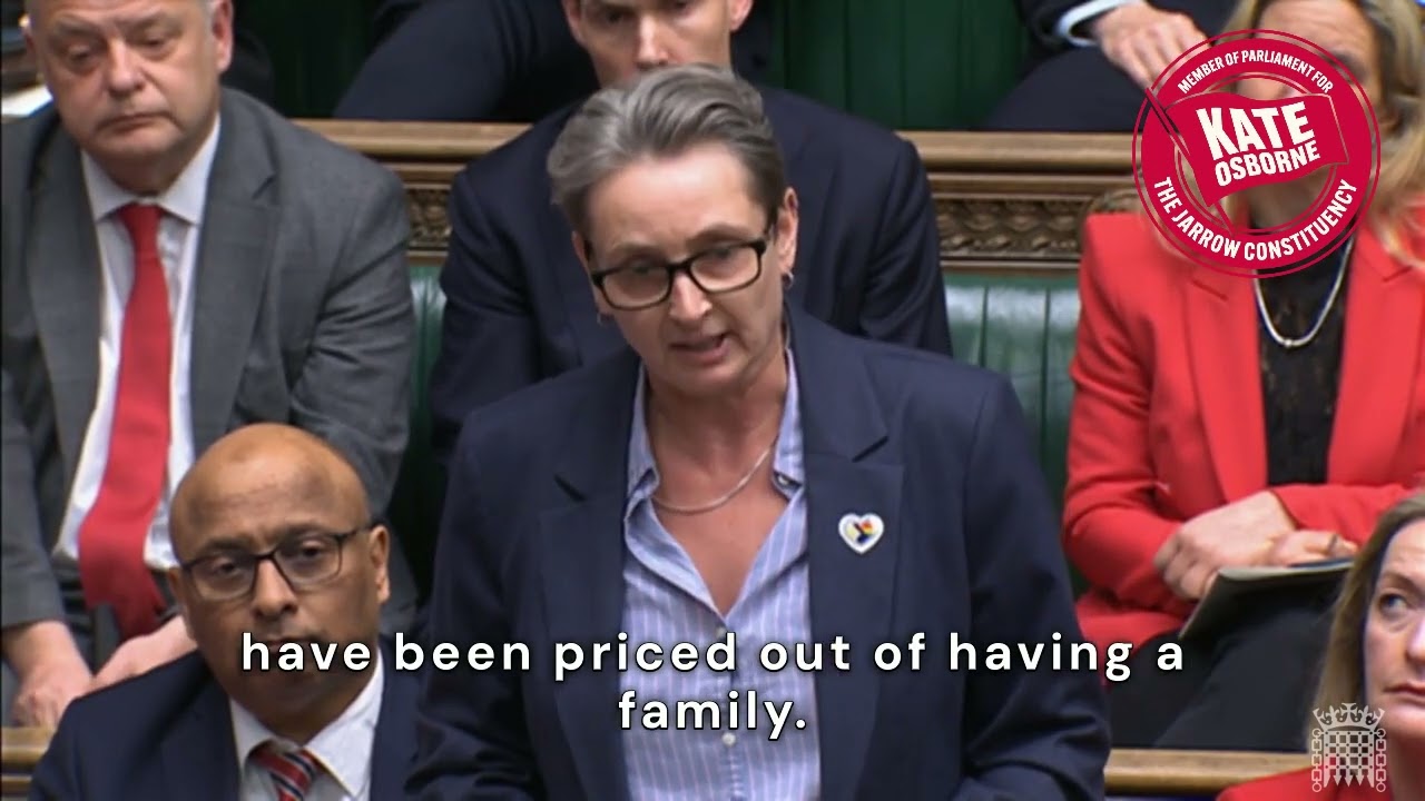 Kate Osborne MP | Prime Minister's Question | IVF Equality