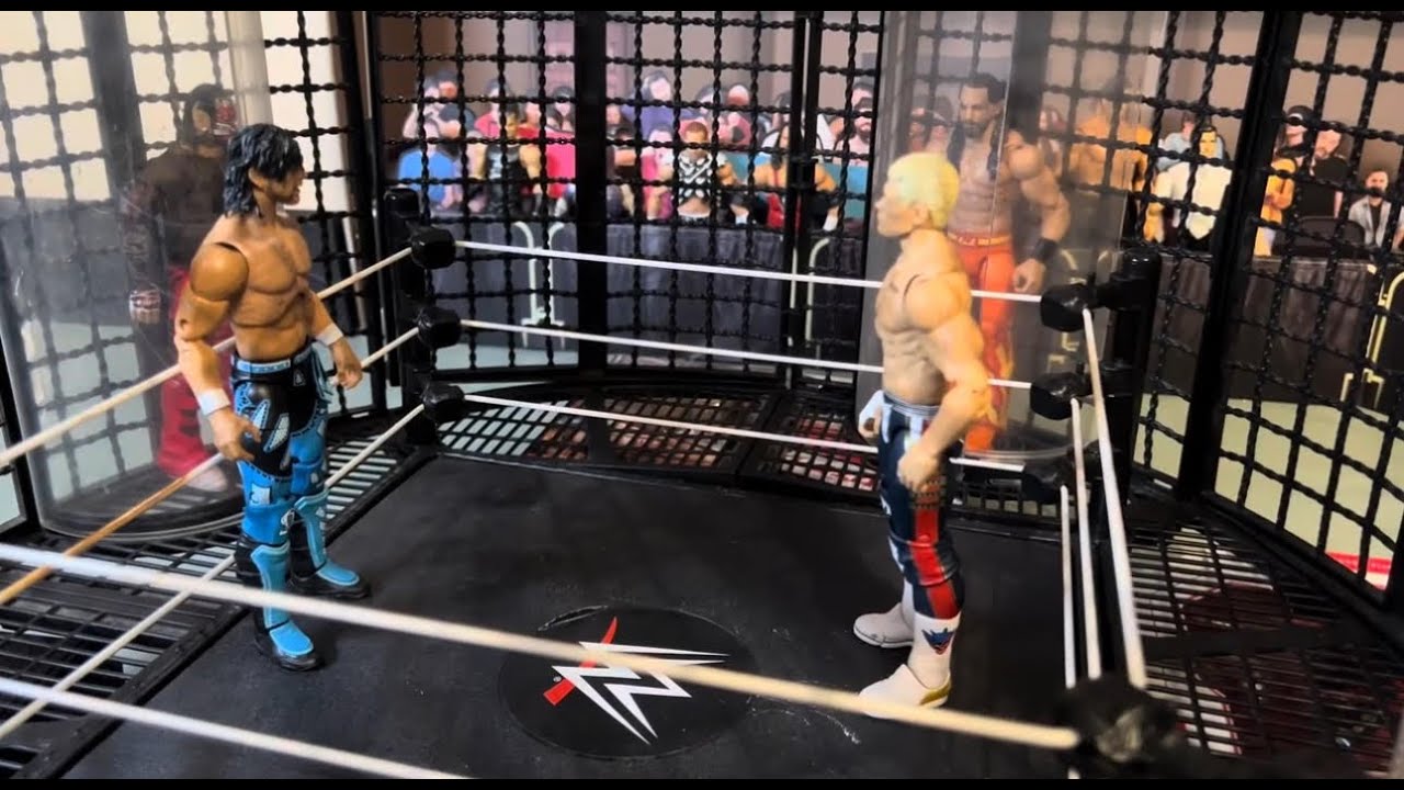 WWE ELIMINATION CHAMBER FIGURE MATCH-JEEW-ROAD TO JEEW WRESTLEMANIA
