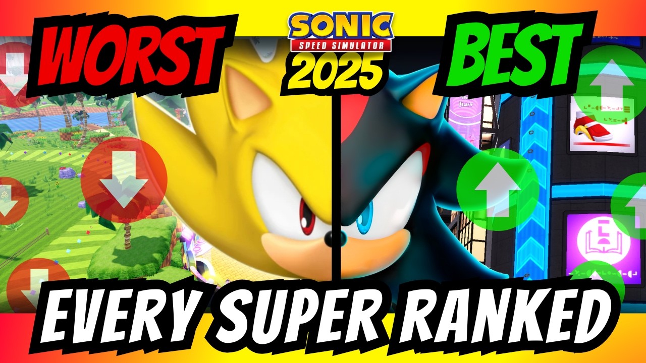 ⭐ Sonic Speed ​​Sim: ЛУЧШИЕ суперскины 2025 года...пока что