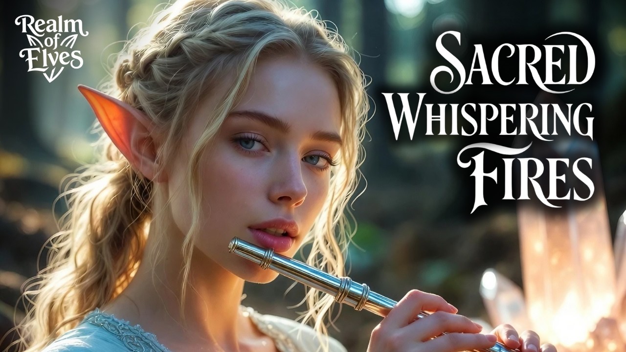 Sacred Whispering Fires | 1 Hour Mystical Fantasy Music for Sleep & Serenity