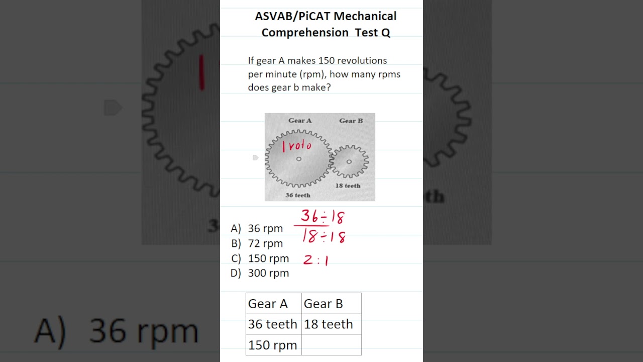 Mechanical Comprehension Practice Test Question for the ASVAB & PiCAT #acetheasvab #grammarhero