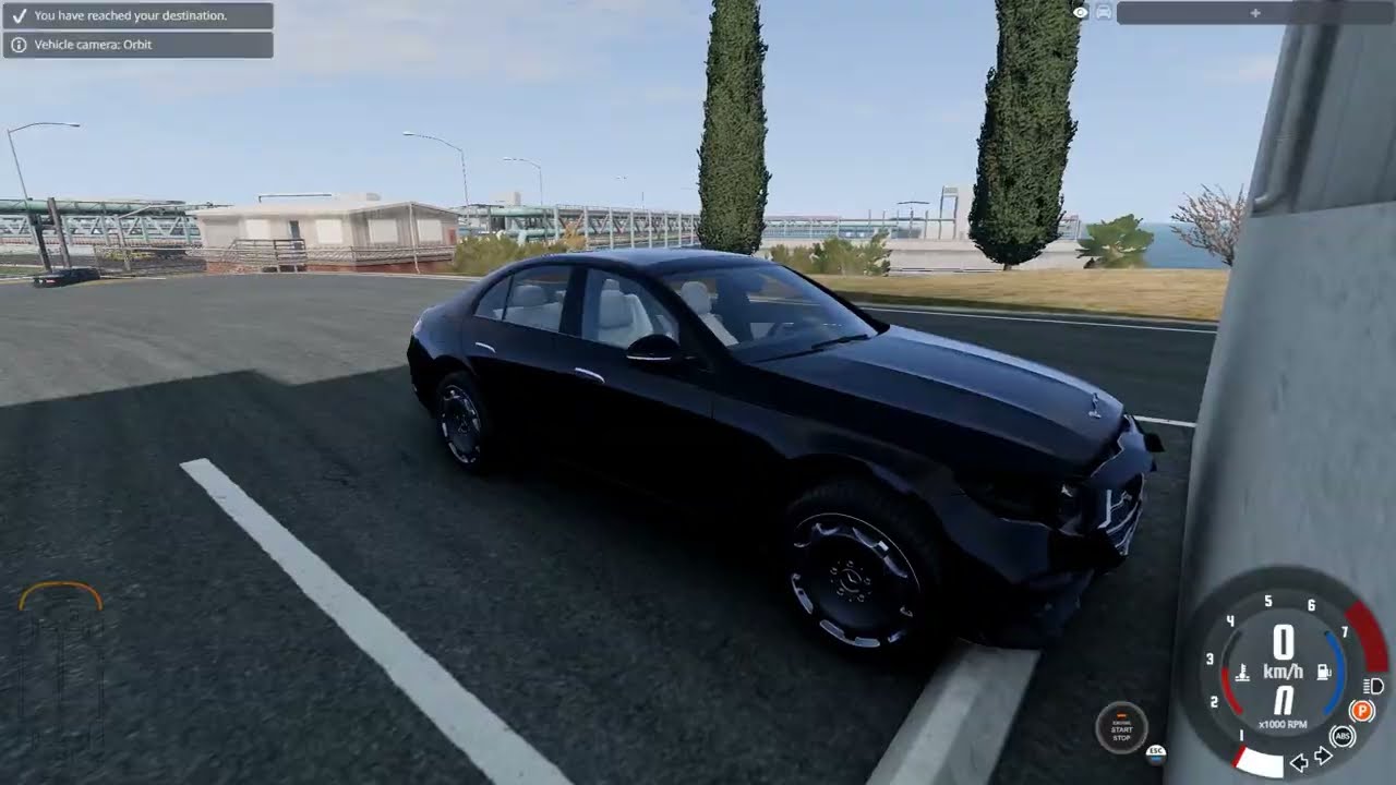 Car Review! MERCEDES E CLASS MAYBACH | Realistic Driving with a Steering Wheel in BeamNG.drive