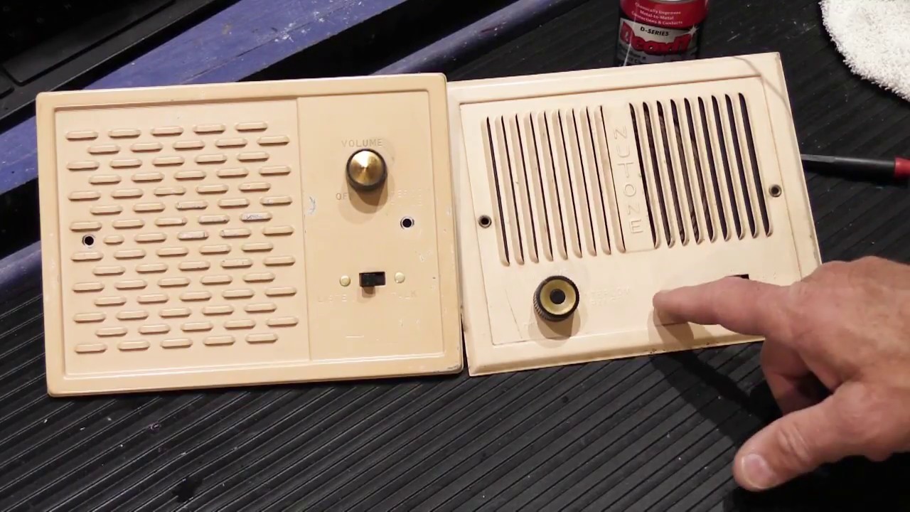 How To Clean the Controls on a 1959 NuTone Model 2024 and a 1962 Model 2025 remote Station