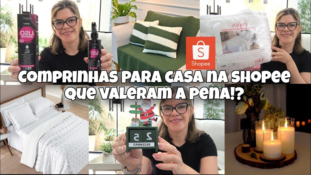 🛍️Comprinhas na SHOPEE para CASA🏠| itens BARATOS que REALMENTE VALERAM a PENA| tapete para sala etc