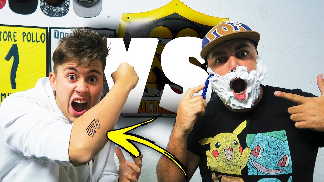¡¿SE TATÚA O ME AFEITO al COMPLETO?! DOCTOREPOLLO VS WUAJORDI