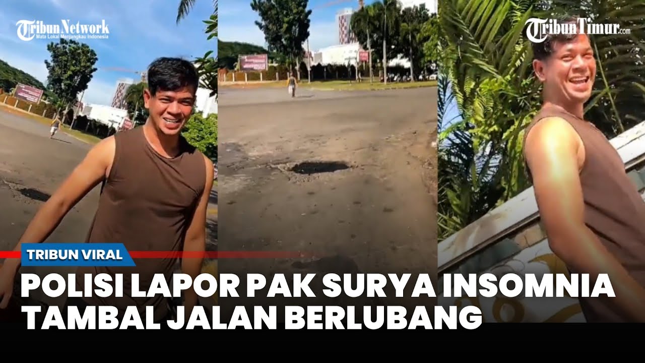 Aksi Surya Insomnia: Turun ke Jalan dan Tambal Lubang di Tangsel Bikin Warganet Salut