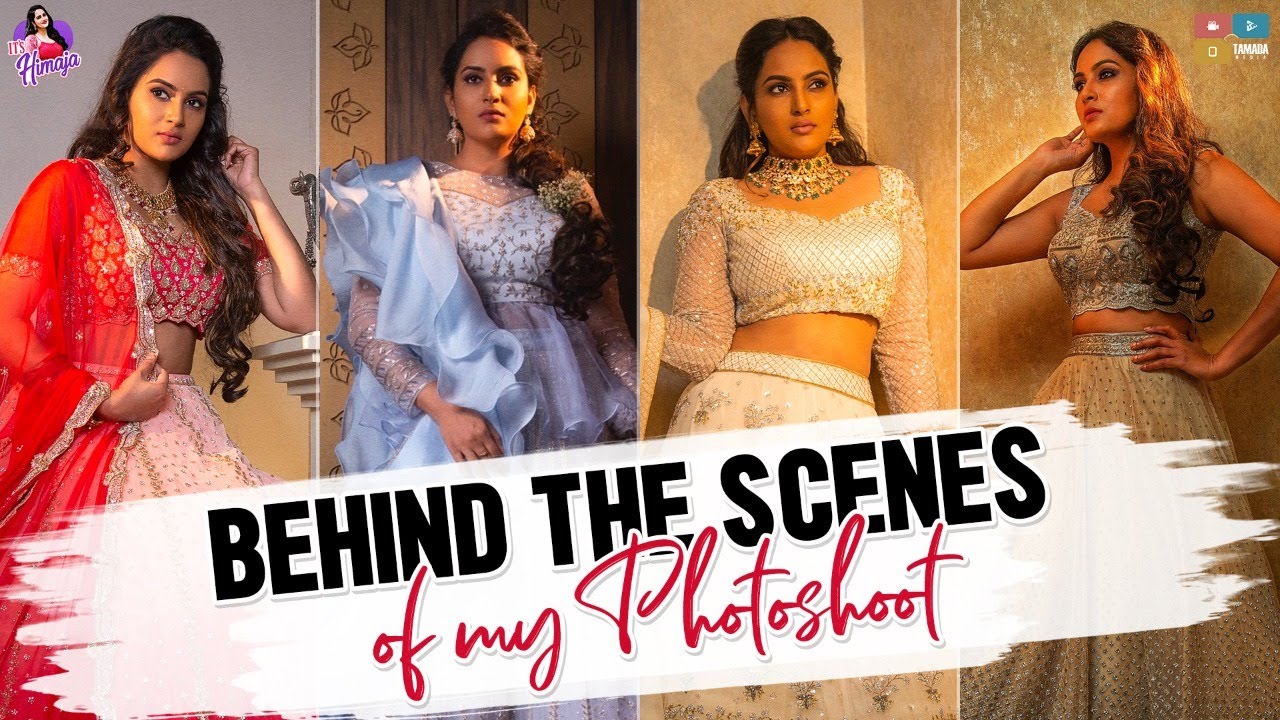 Behind The Scenes Of My Photo shoot | Designer Wear | Mugdha Arts Studio | Hyderabad | It's Himaja