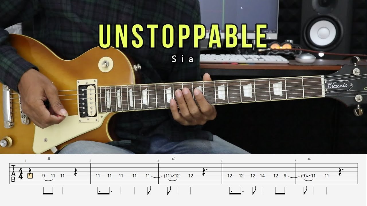 Unstoppable - Sia - Guitar Instrumental Cover + Tab