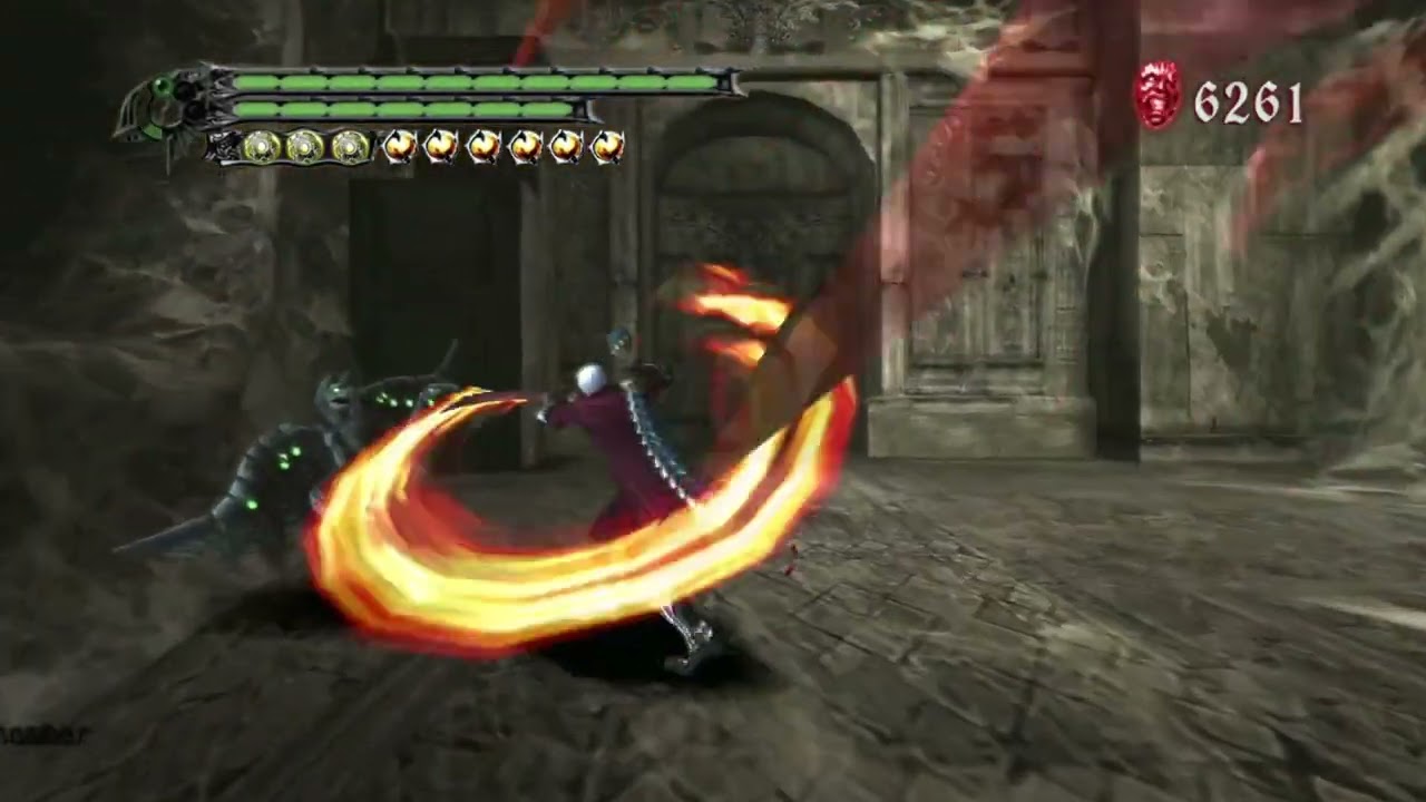 devil may cry 3 p2 - the results of finishing the game once before to record video now