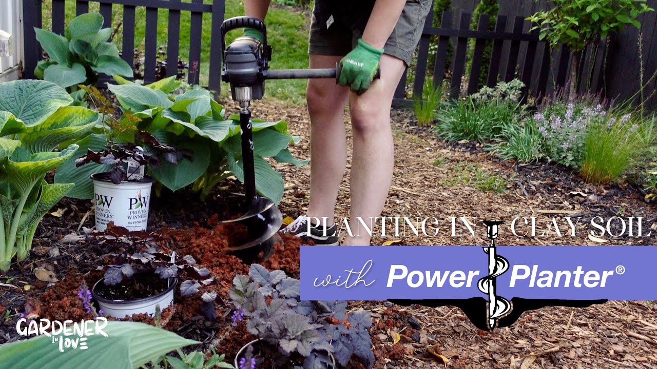 Посадка растений в глинистую почву с помощью шнековых сеялок Power Planter | Влюблённый садовник