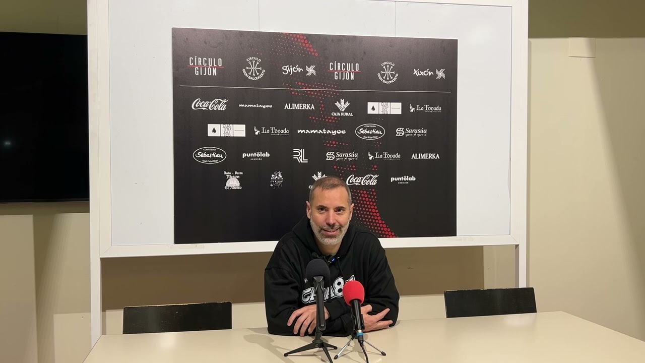 Rueda de prensa Adrià Alonso posterior al partido ante Círculo Gijón (10/01/26)