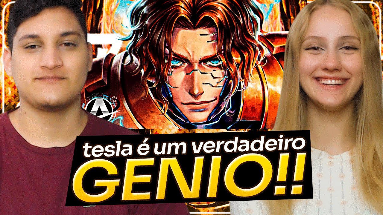 REACT EM CASAL - ♪ Nikola Tesla | A Luz da Humanidade | AniRap