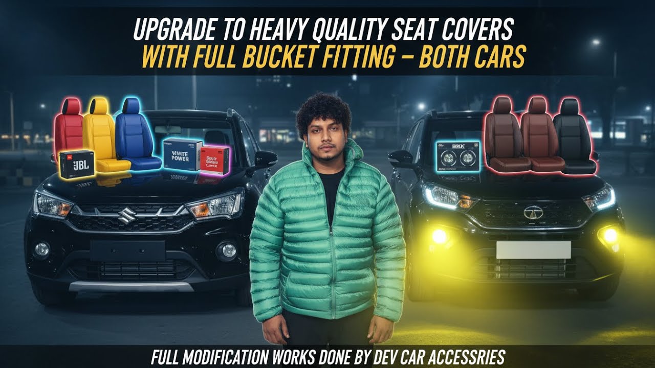 PUNCH AND FRONX🔥 PROJECTOR ✅ SEAT COVER FULL BUCKET 🔥 FULL MODIFICATION 