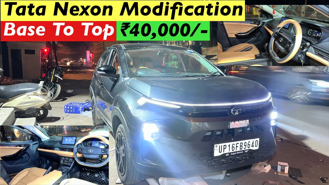 Tata Nexon facelift Modified in ₹40,000/- | Tata Nexon Modification with Price