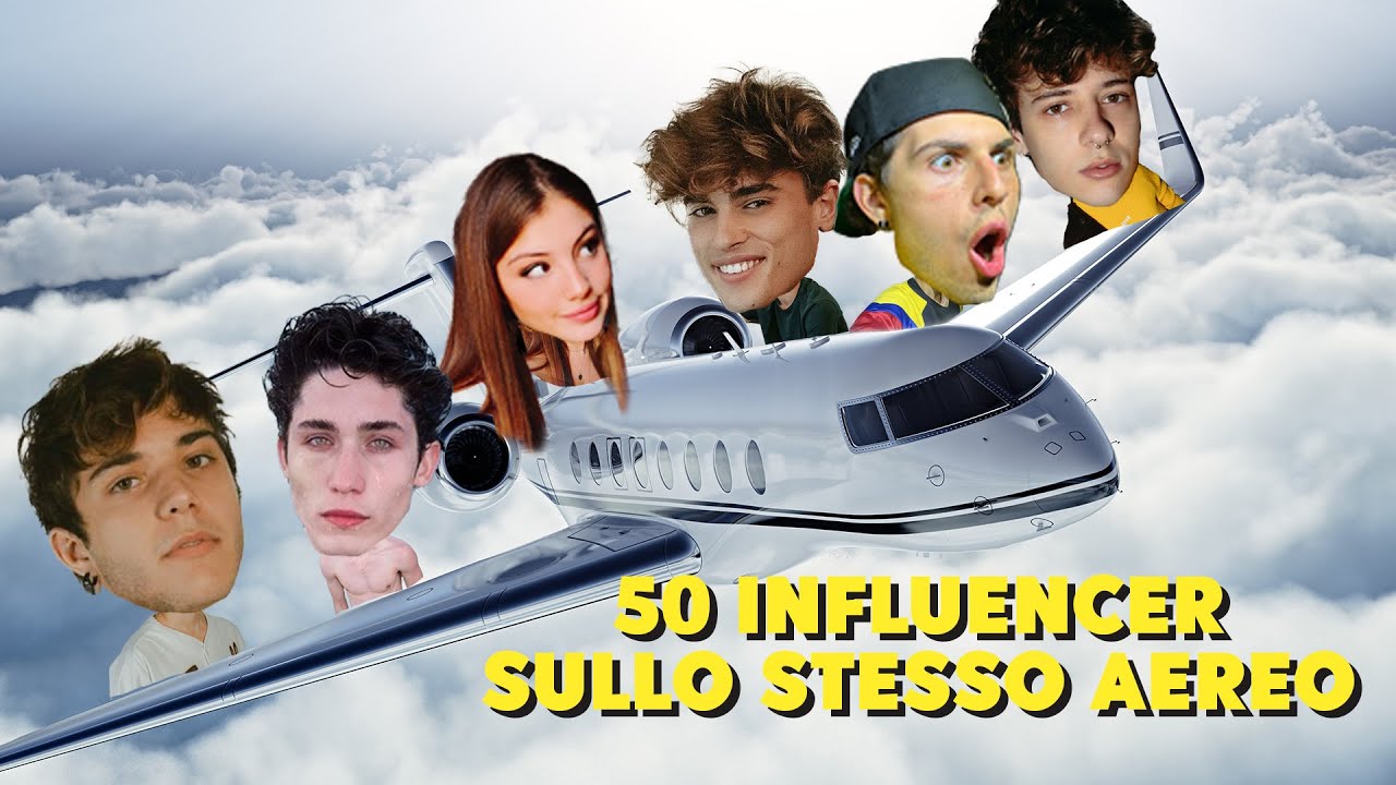 50 INFLUENCER IN UN AEREO PER LOS ANGELES!