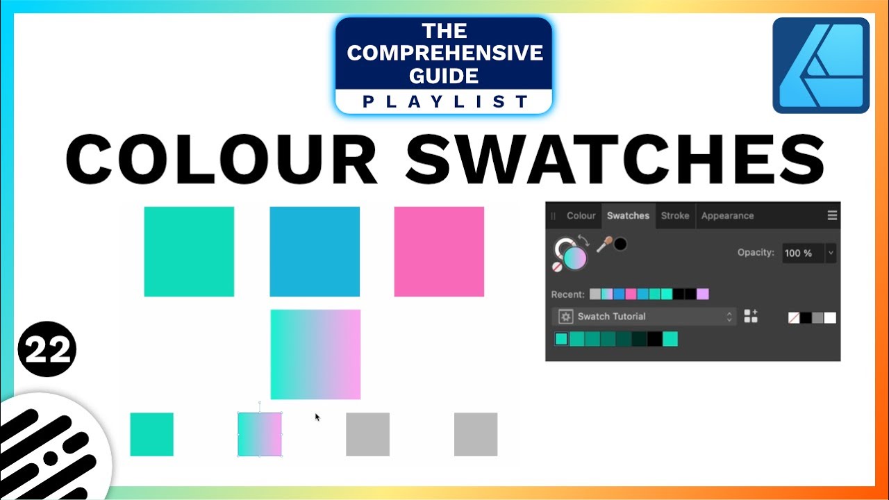 Affinity Designer Tutorial: How to Create a Colour Swatch (Palette)