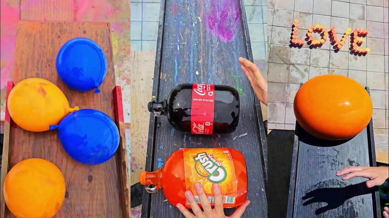 🎈Breaking Glass Bottles and Balloon Drops! Crushing Crunchy & Soft Things!🔥
