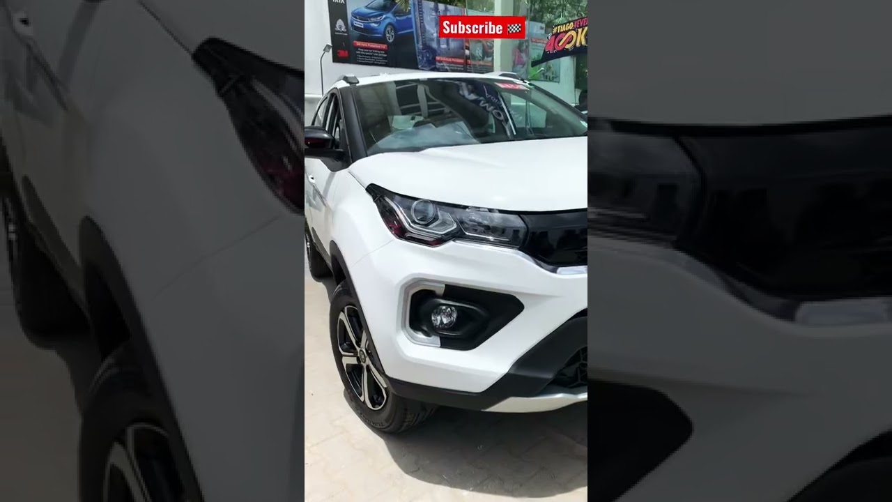 Tata Nexon XZ  white- In 15 Sec🔥😍 #tata #nexon #xz #delivery #white #suv #tatanexon #2022 #diesel