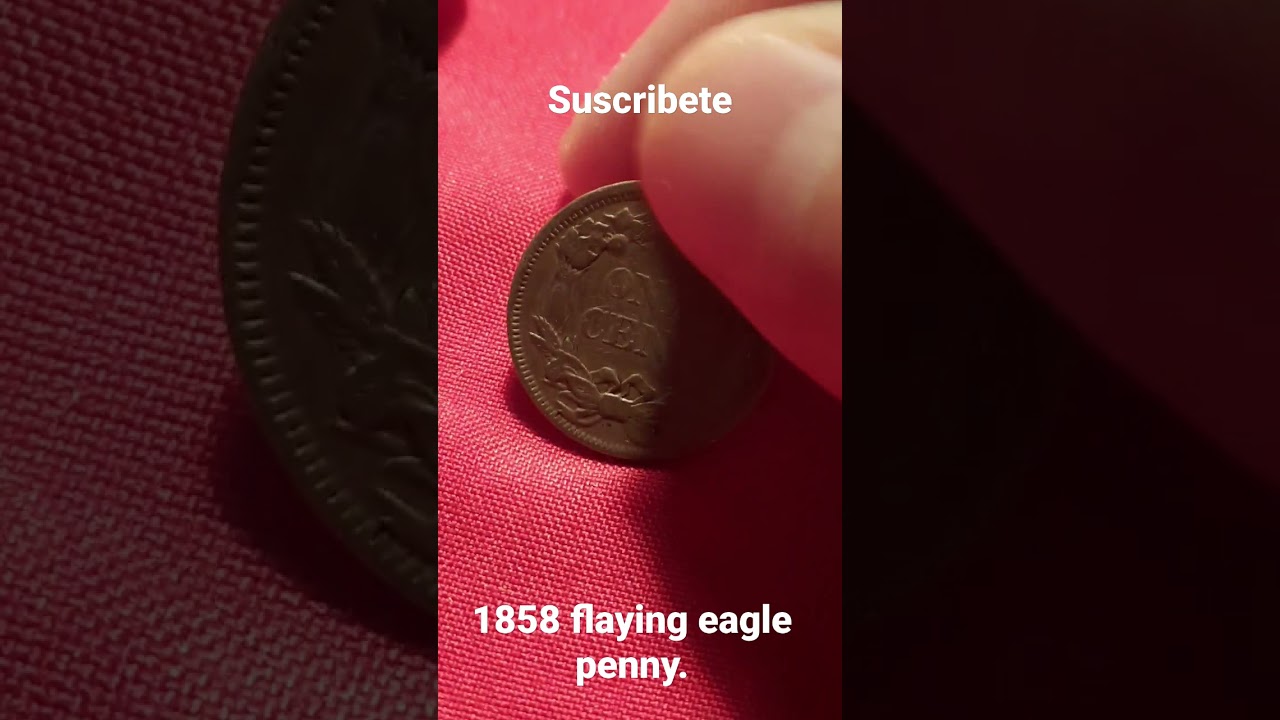 1858 flaying eagle penny