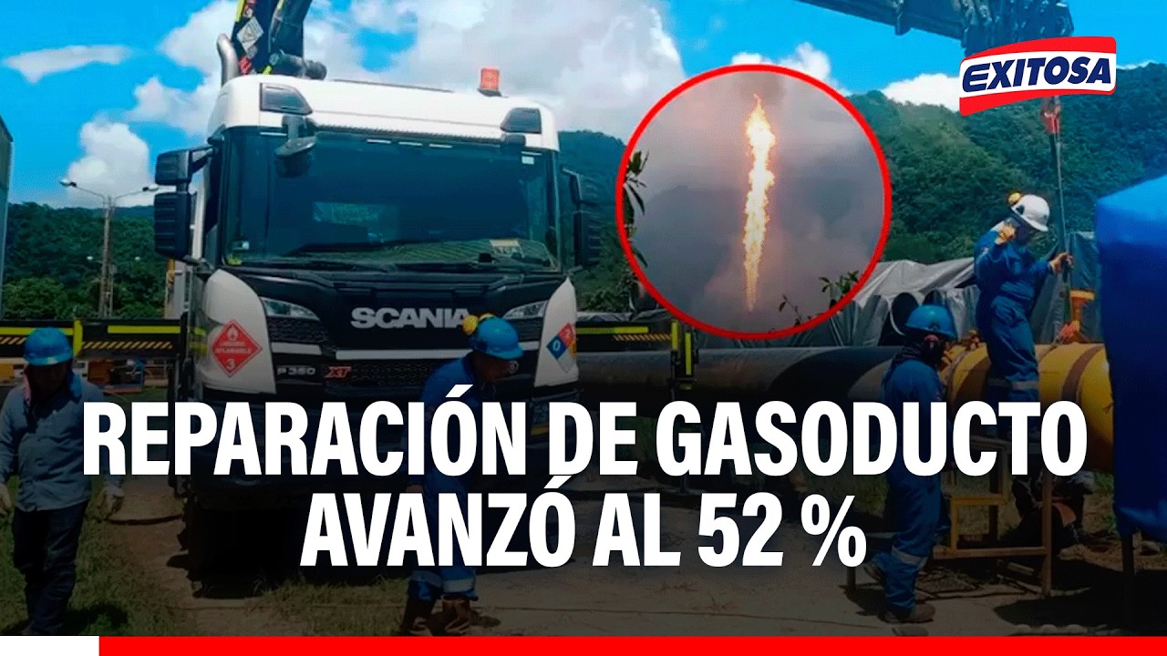 🔴🔵 Reparación del gasoducto en Megantoni: Confirman que ya se ha avanzado a la mitad de los trabajos