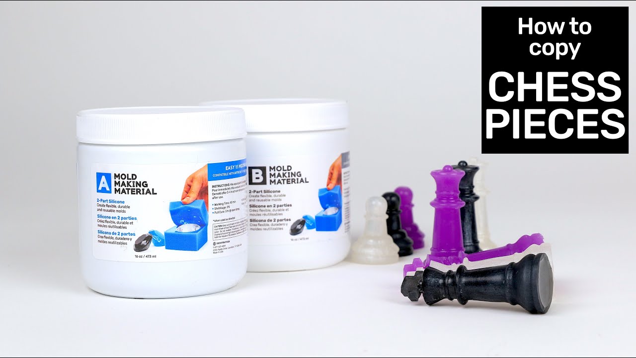 How To Copy Chess Pieces with Mold Making Material