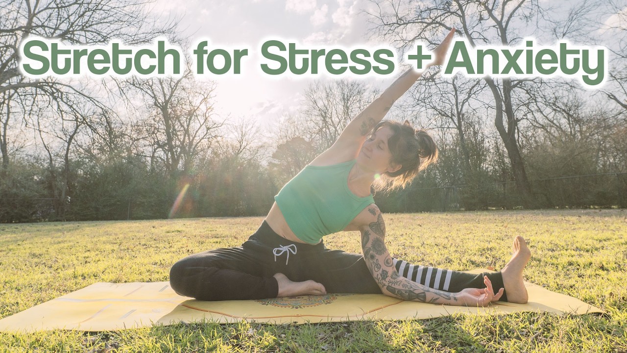 Low To The Ground Stretch For Stress, 18 Min Flow