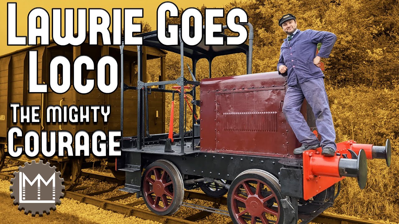 The smallest standard gauge engine? Courage, the littlest Hunslet. Lawrie Goes Loco Episode 22.