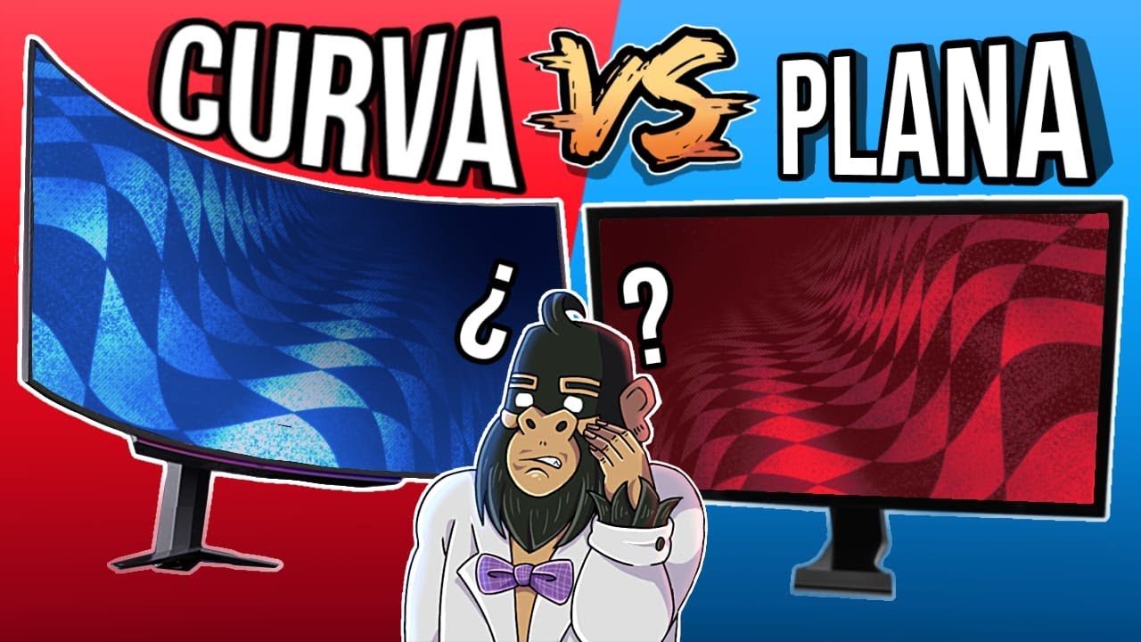 Monitor CURVO vs PLANO 2025 🖥️ &iquest;Cu&aacute;l CONVIENE m&aacute;s? PC Gamer