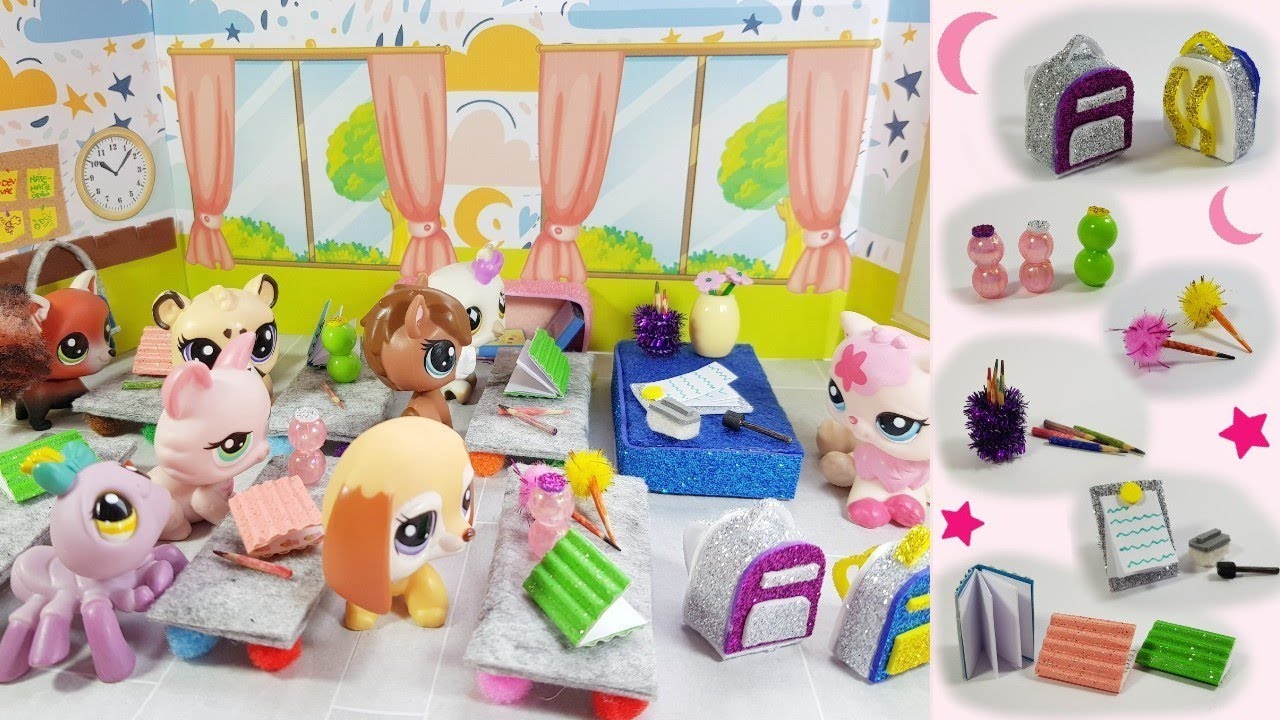 Minişler için Sınıf Arka Planı ve Aksesuar Yapımı 💚 DIY Miniature Classroom