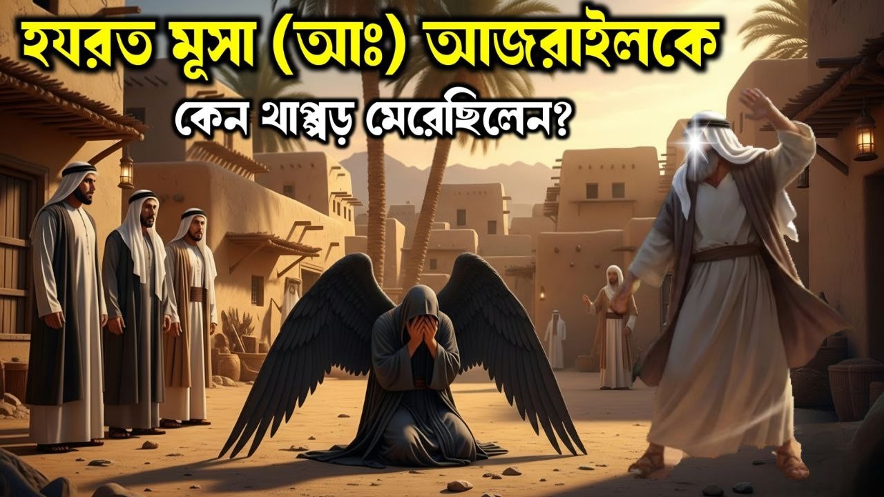 হযরত মুসা (আ.) কেন আজরাইলকে থাপ্পড় মারলেন? | মুসা (আ.)-এর মৃত্যু | ইসলামিক কাহিনি | Islamic Tales