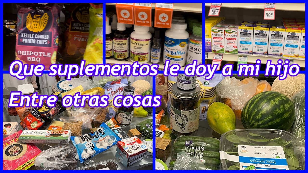 💙AUTISMO💙QUE SUPLEMENTOS Y COMIDA COMPRO PARA MI HIJO VAMONOS DE COMPRAS 🔵#autismo #dieta #salud