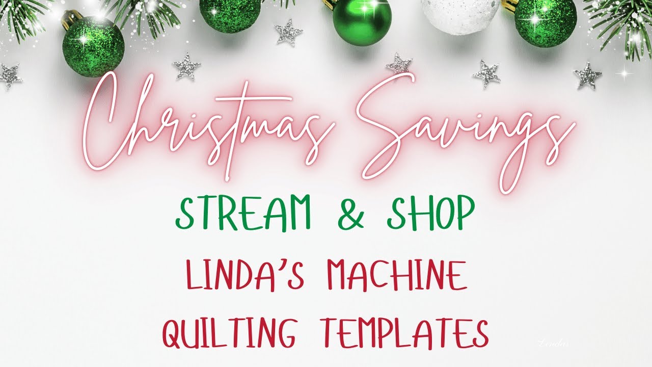Stream & Shop LIVE: Machine Quilting Made Easy with Linda’s Quilting Templates