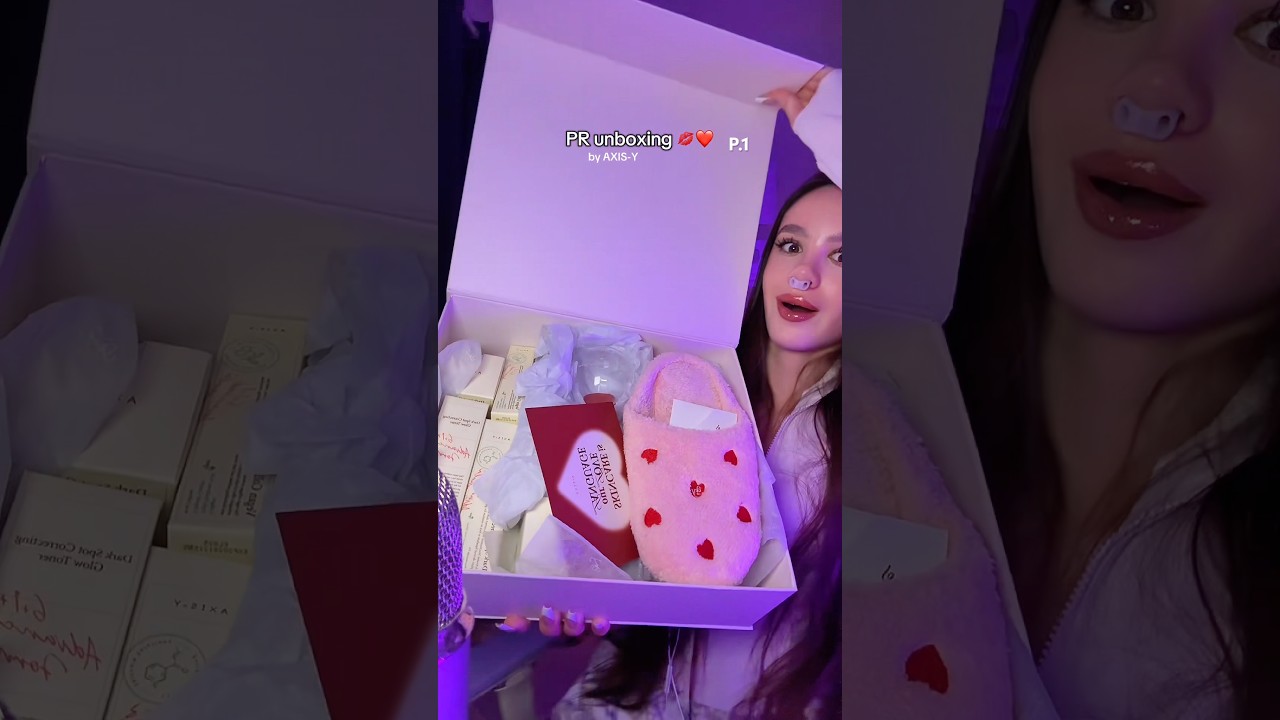 ASMR The most gorgeous PR box I have ever seen 😍 by @axisy_official 💋 P1. ❤️ #asmr #asmrsounds