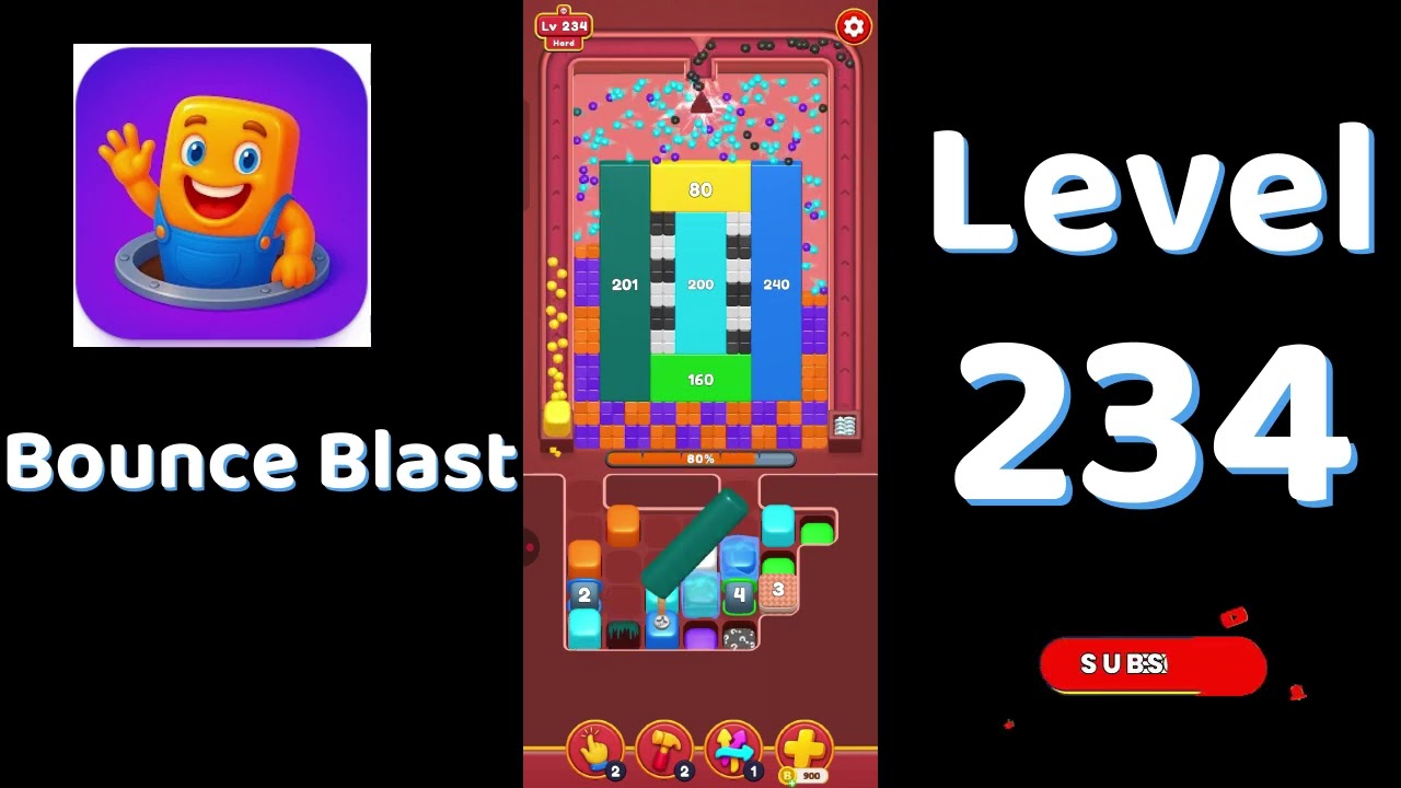 Bounce Blast Level 234 Walkthrough 🎮💥 | Tricky Ball Puzzle Solution | Go Answer