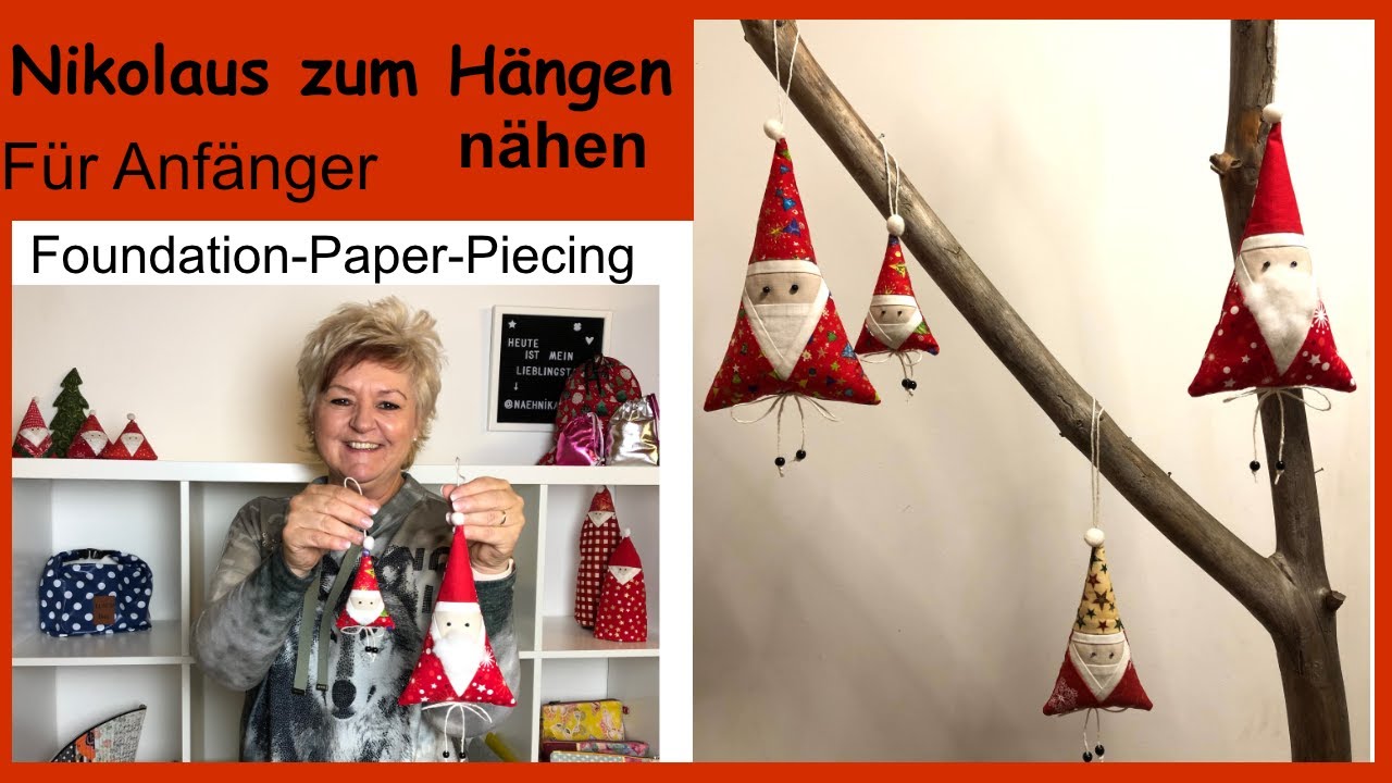 Wie du eine sehr schöne Dekoration für die Advents-und Weihnachtszeit nähen kannst.