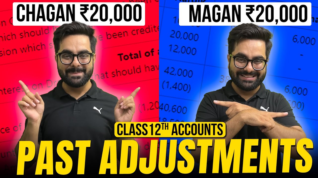 Past Adjustments in Closed Accounts One Shot | Class 12th Accounts 2024-25 💯💯