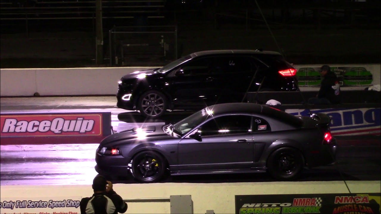 Ford Edge vs BMW, Mustang and Ford Fusion vs Raptor 1/4 MIle
